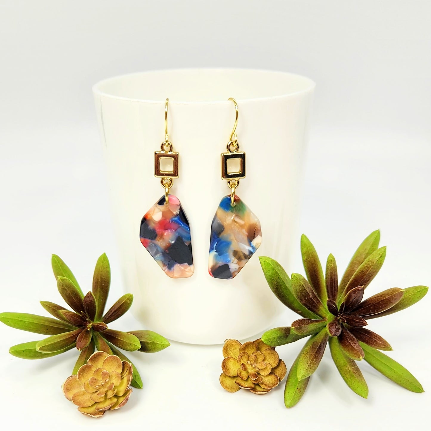 Free Form Drop Earrings