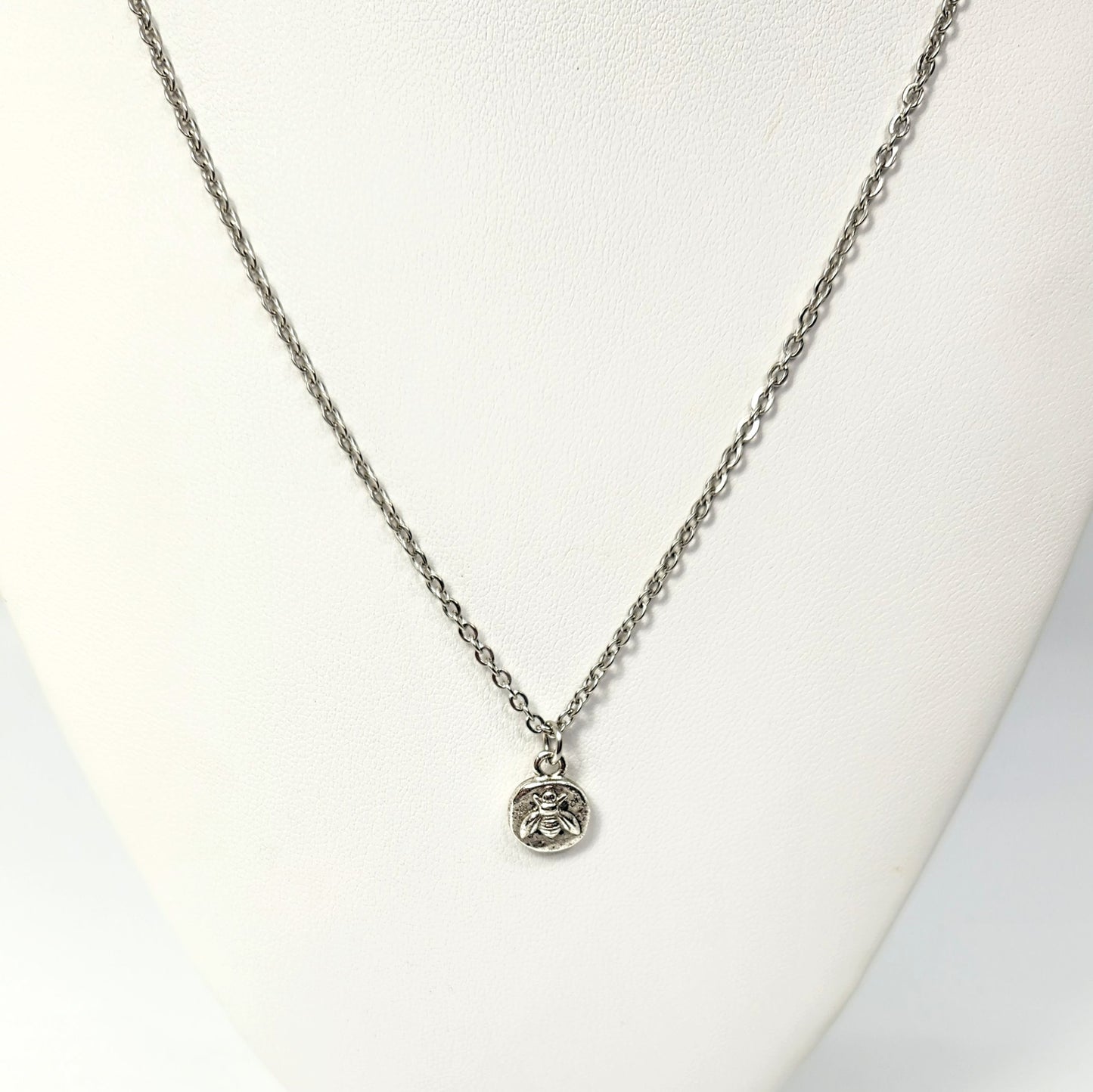 Tiny Bee Pendant Necklace