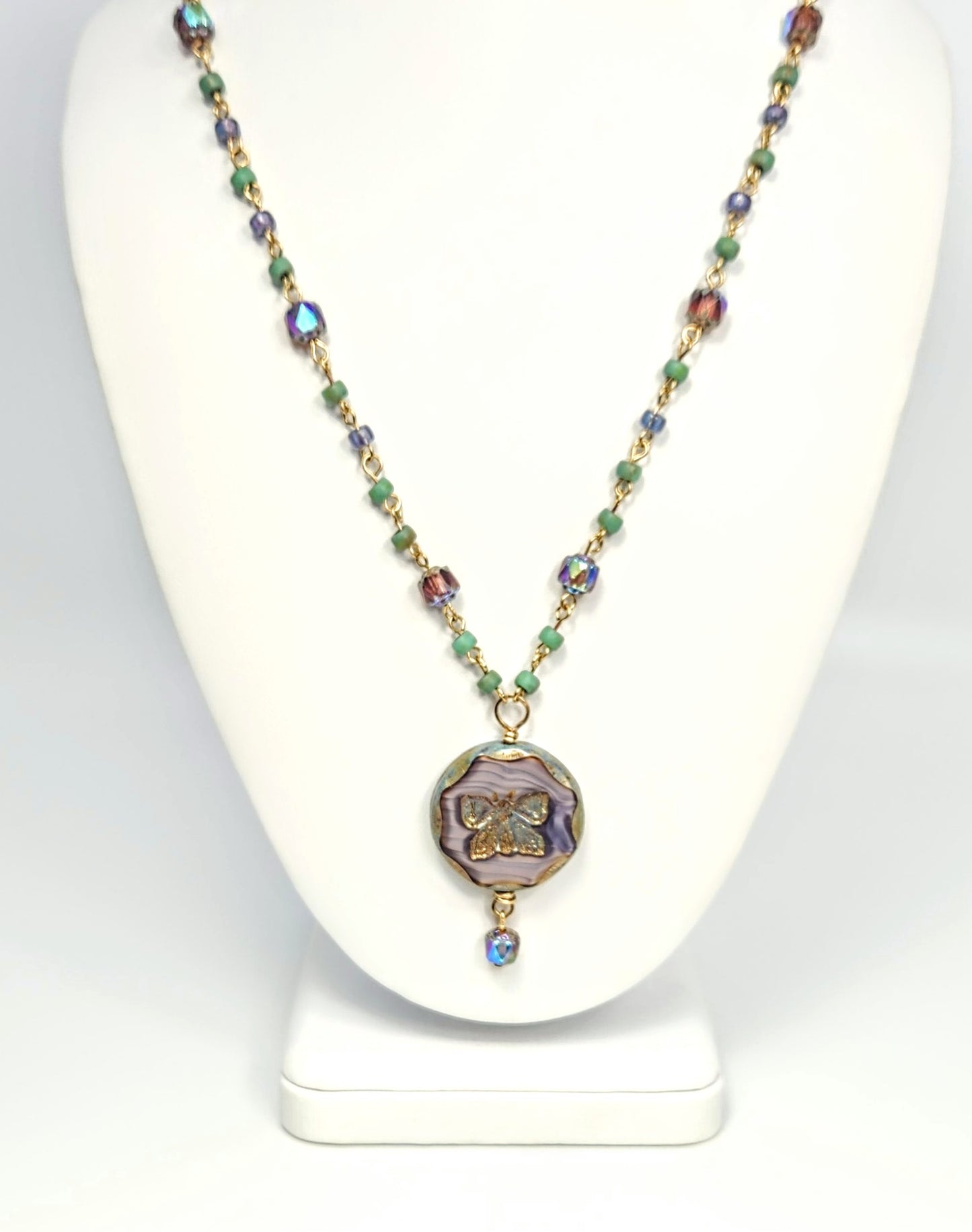 Butterfly + Handmade Chain Necklace