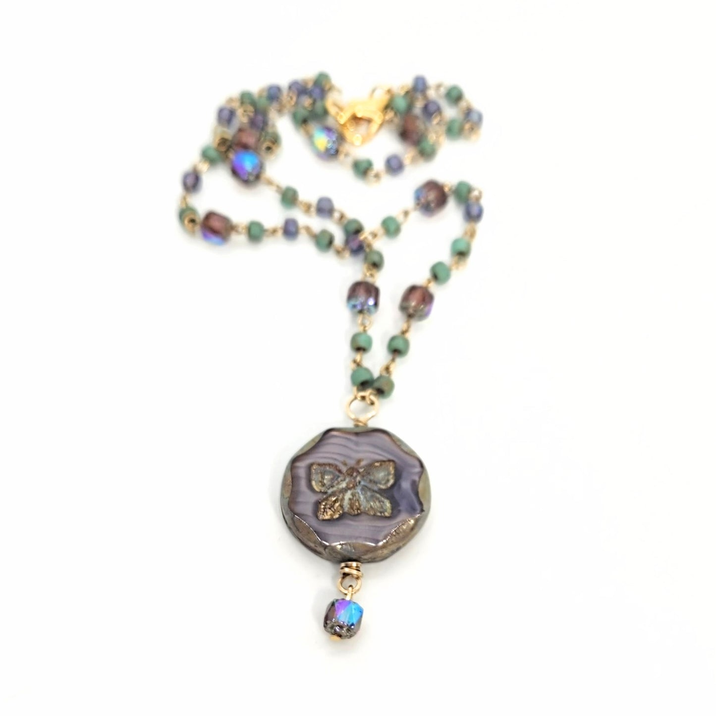 Butterfly + Handmade Chain Necklace