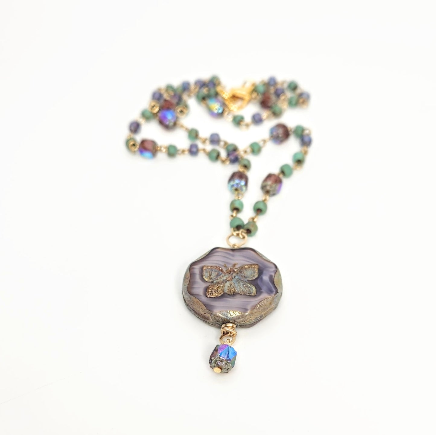Butterfly + Handmade Chain Necklace