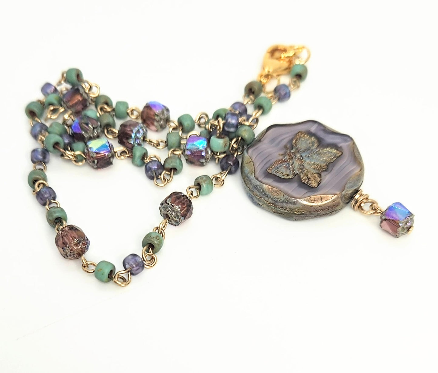 Butterfly + Handmade Chain Necklace