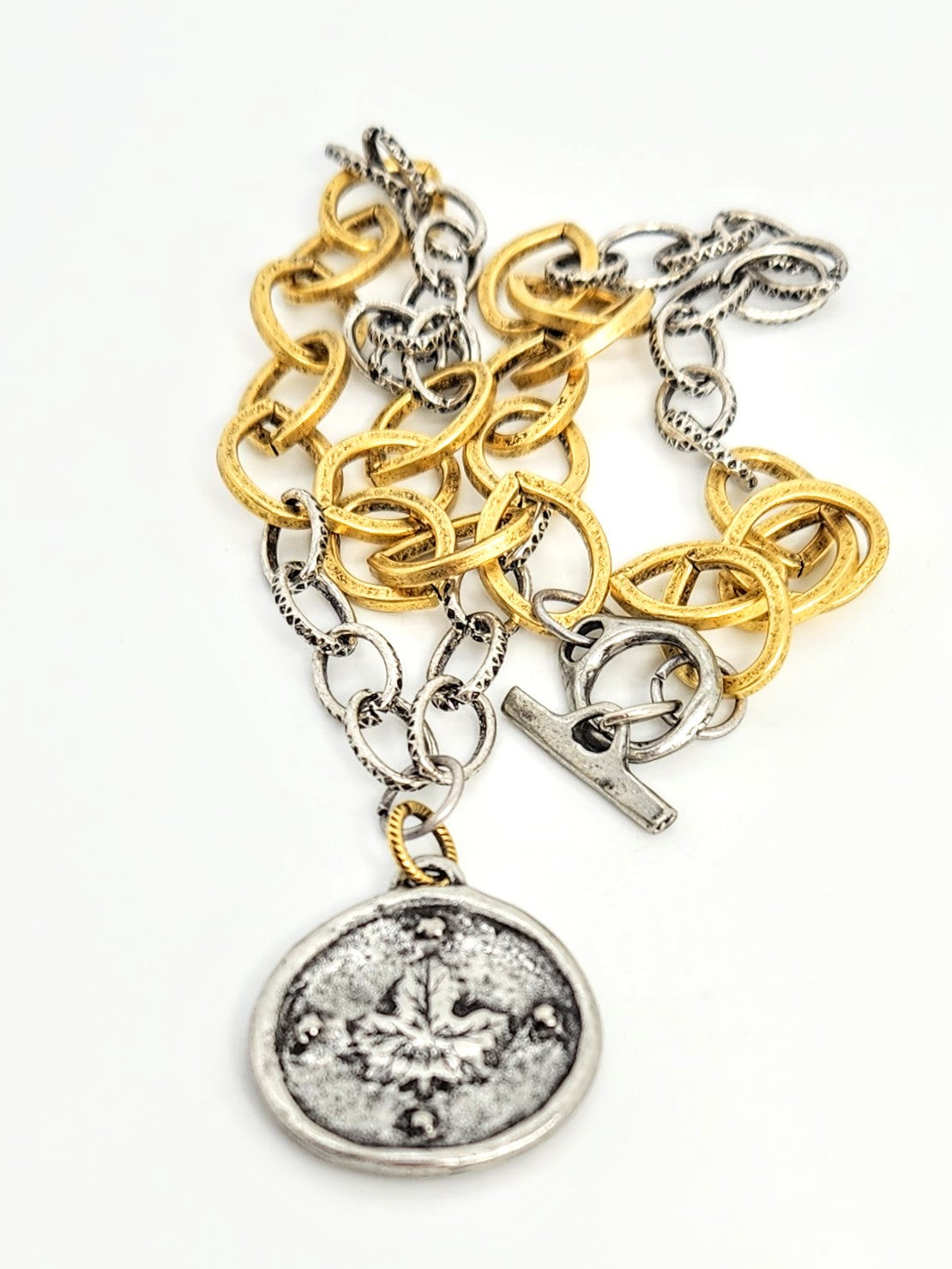 Butterfly + Maple Leaf Necklace