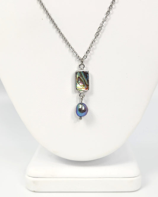 Abalone + Freshwater Pearl Necklace