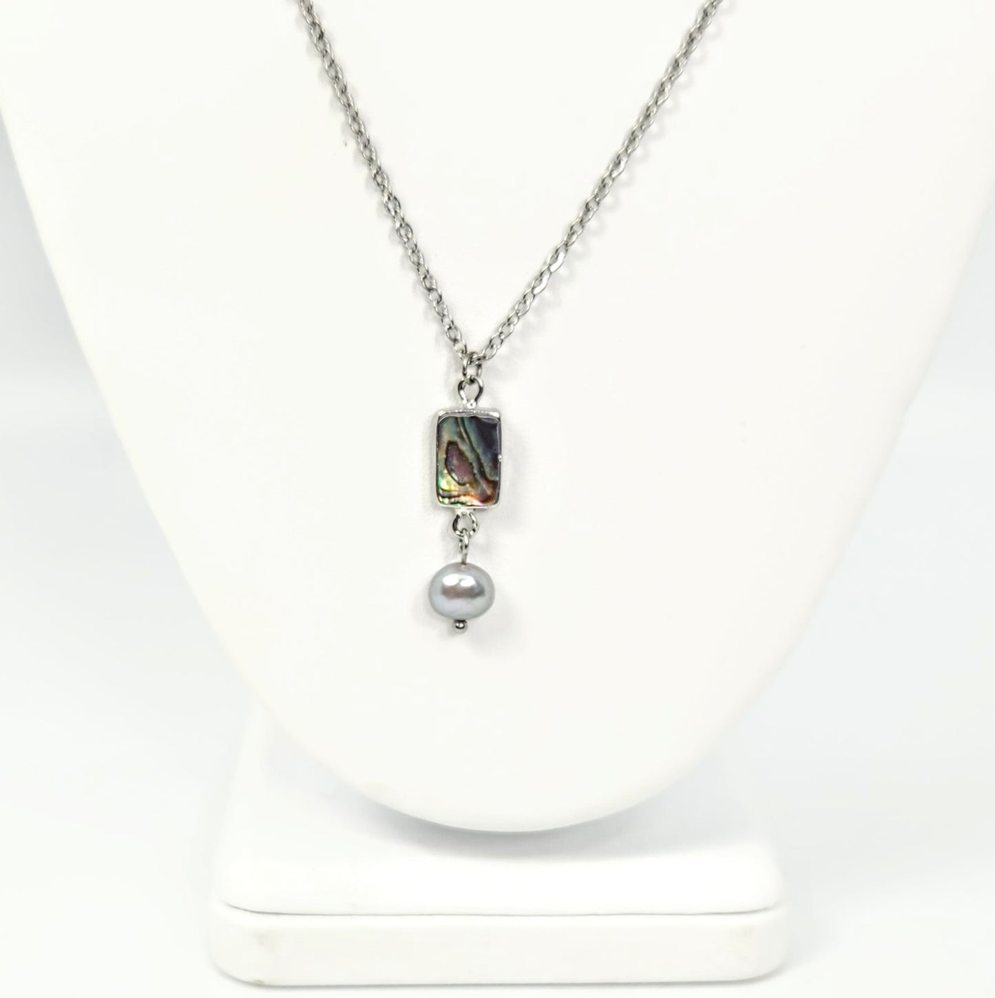 Abalone + Freshwater Pearl Necklace