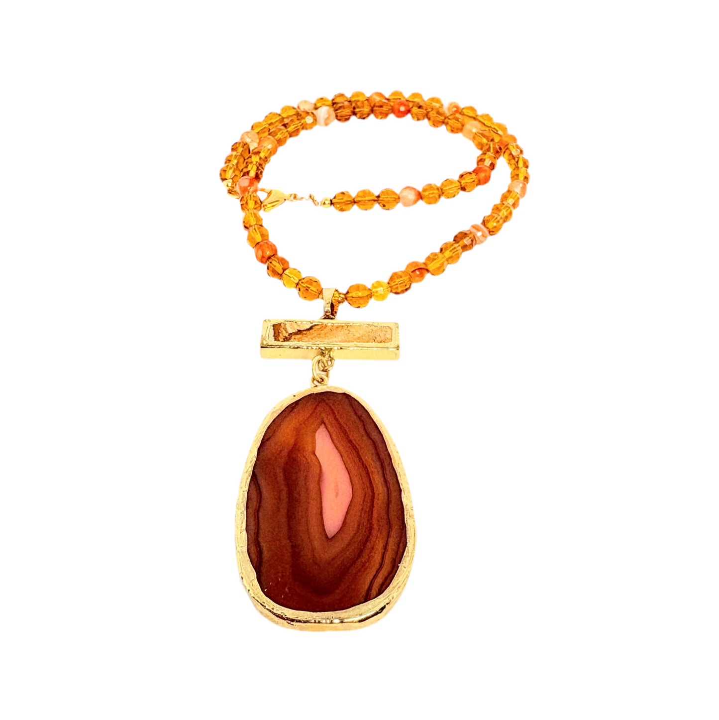 Agate Pendant Necklace