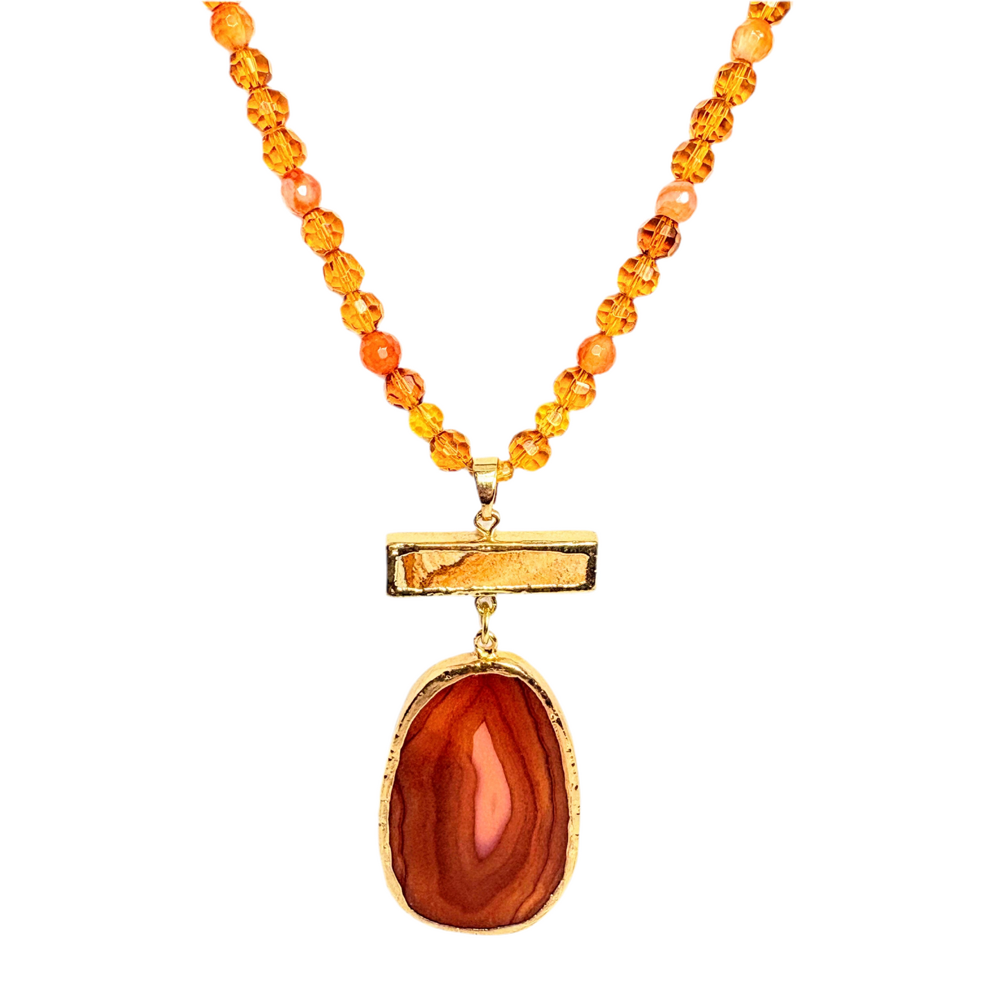 Agate Pendant Necklace