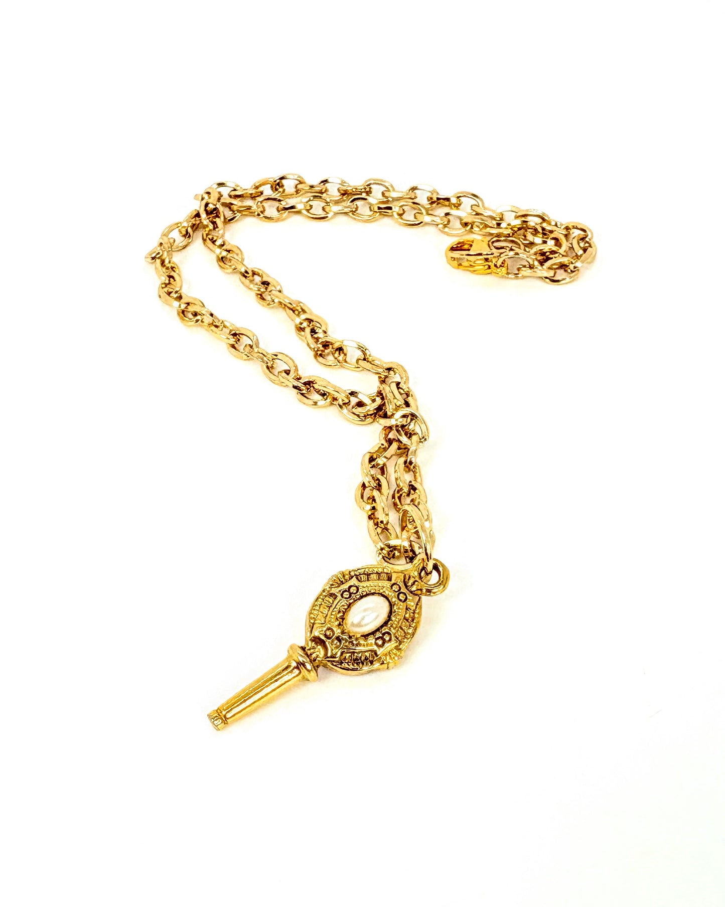 Gold Pearl Necklace