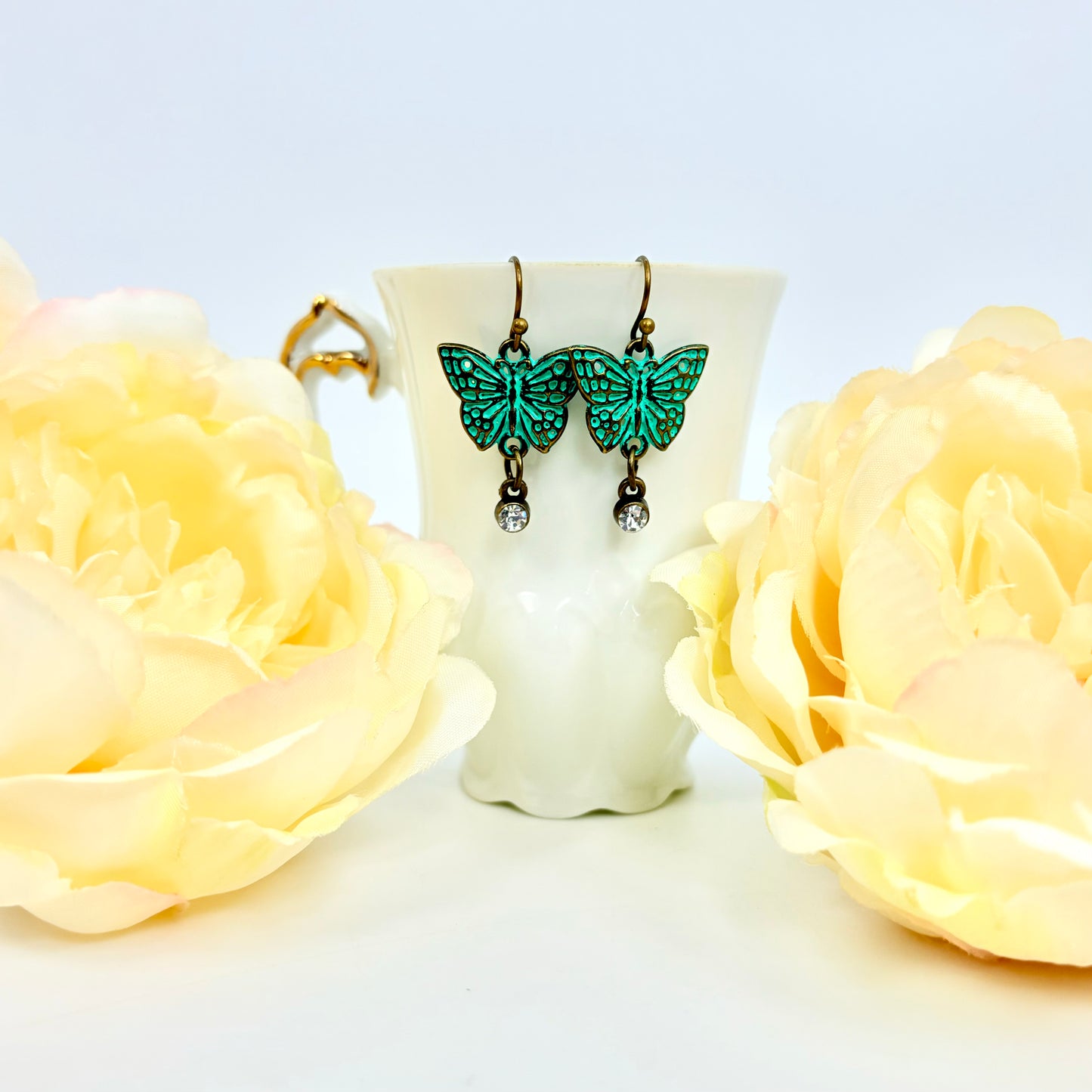 Patina Butterfly Earrings