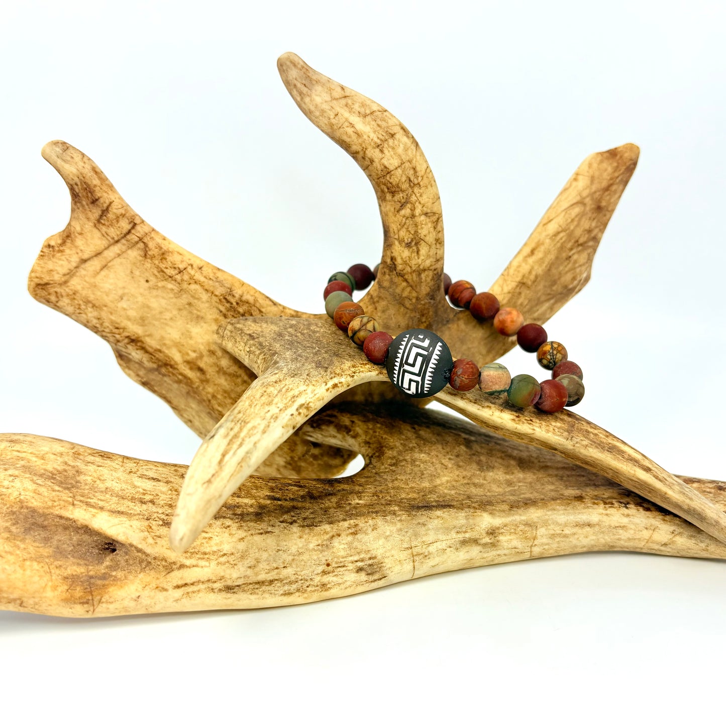 Tribal Focal + Red Creek Jasper Bracelet