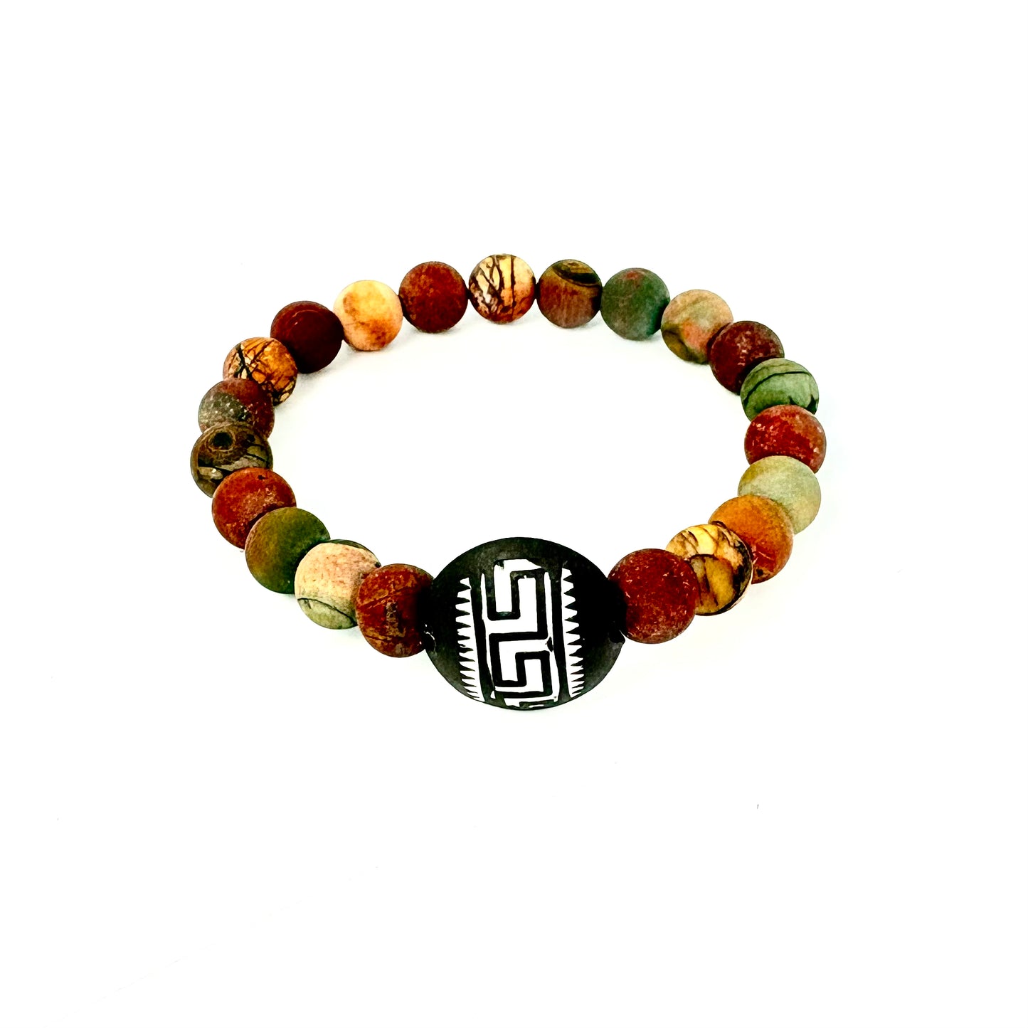 Tribal Focal + Red Creek Jasper Bracelet