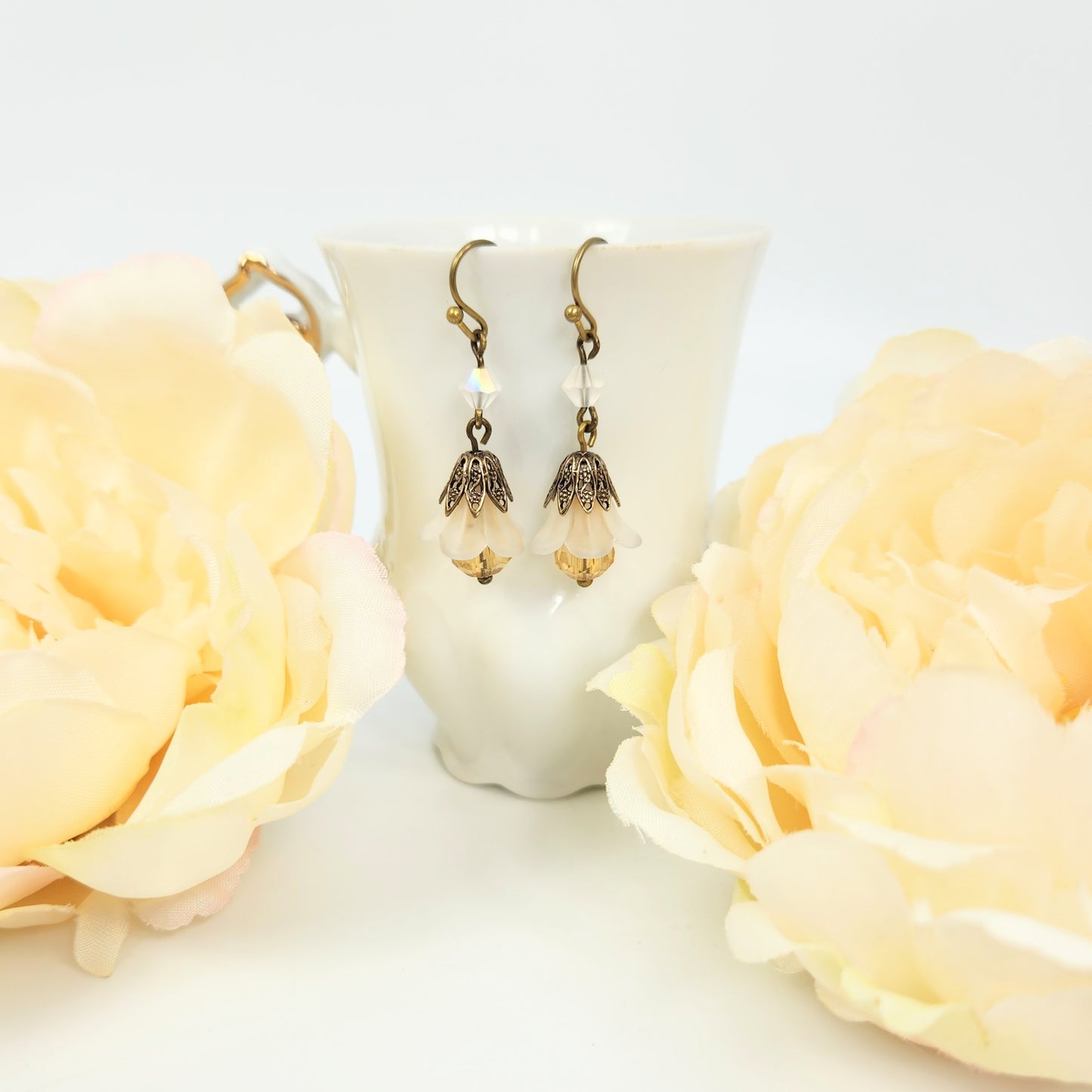 Bell Flower Dangle Earrings