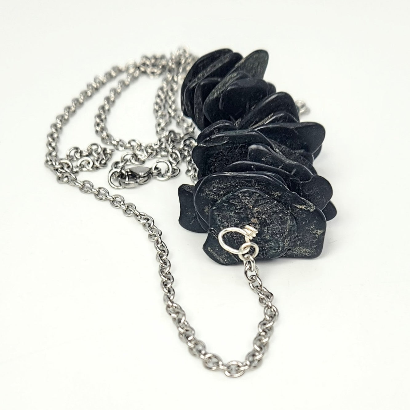 Abstract Wood Bar Necklace