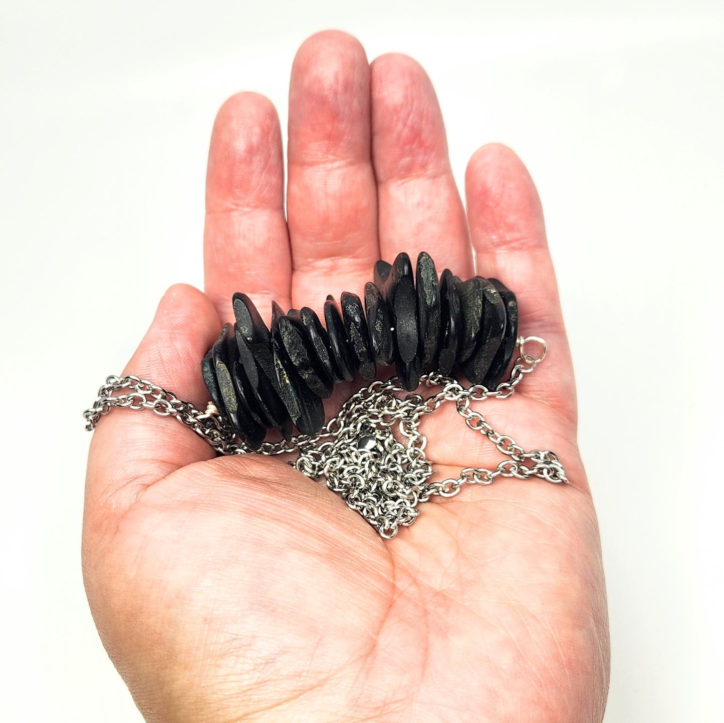 Abstract Wood Bar Necklace