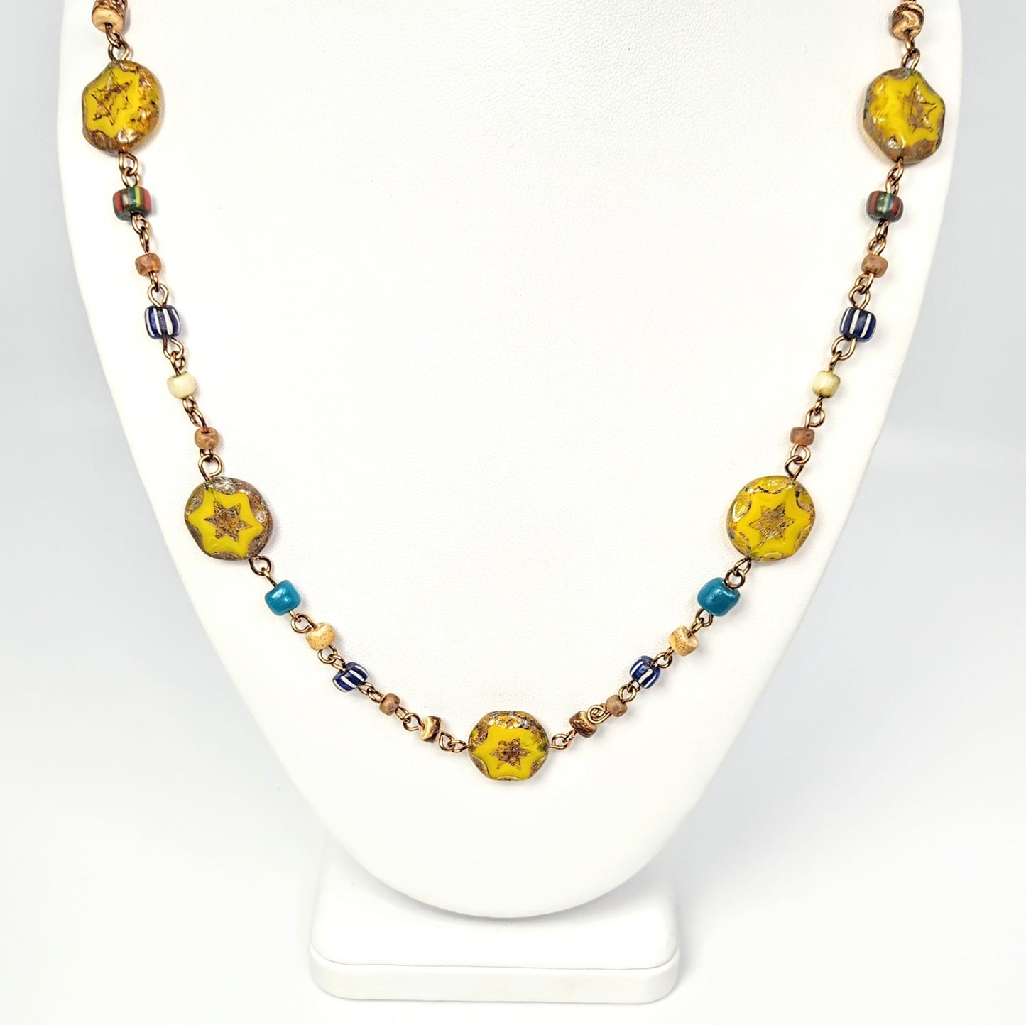 Star Czech Glass Necklace