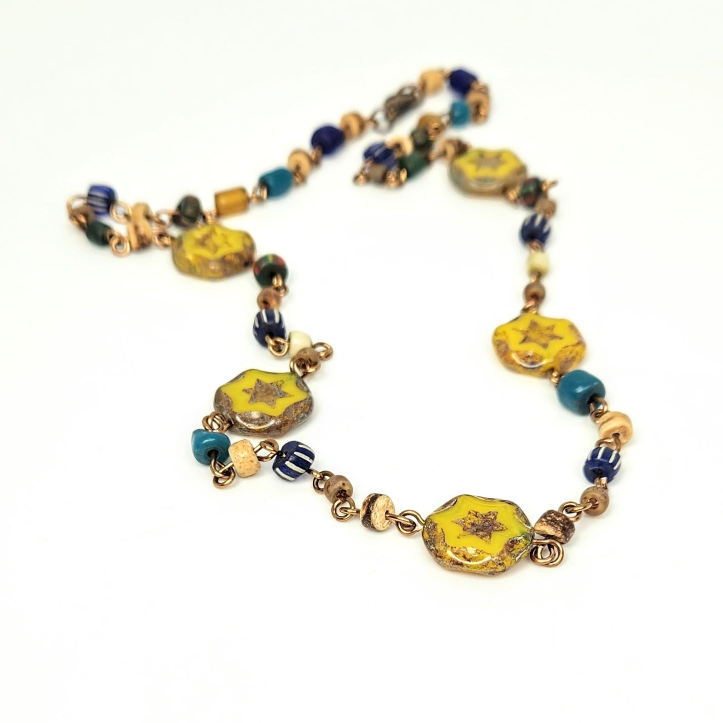Star Czech Glass Necklace