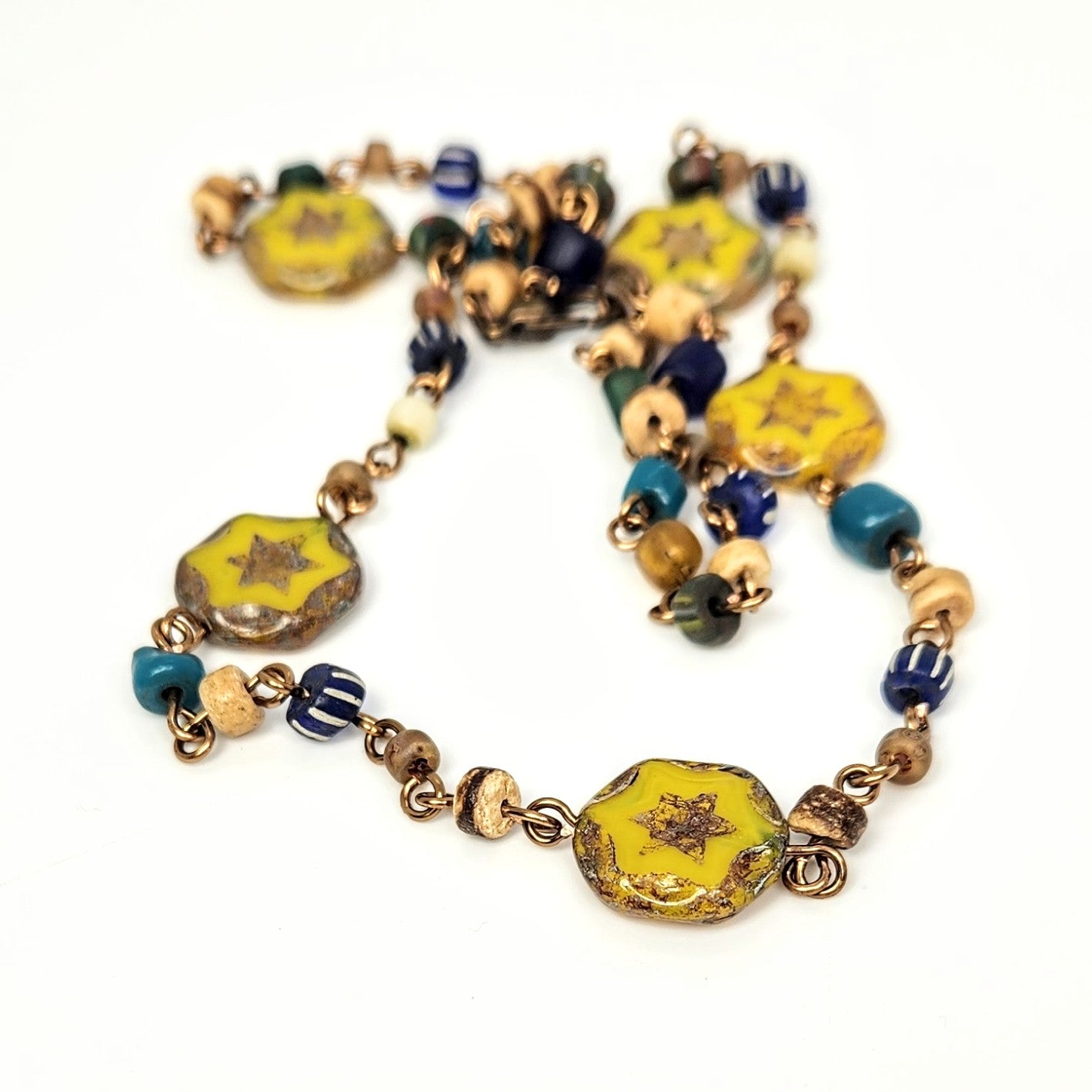 Star Czech Glass Necklace