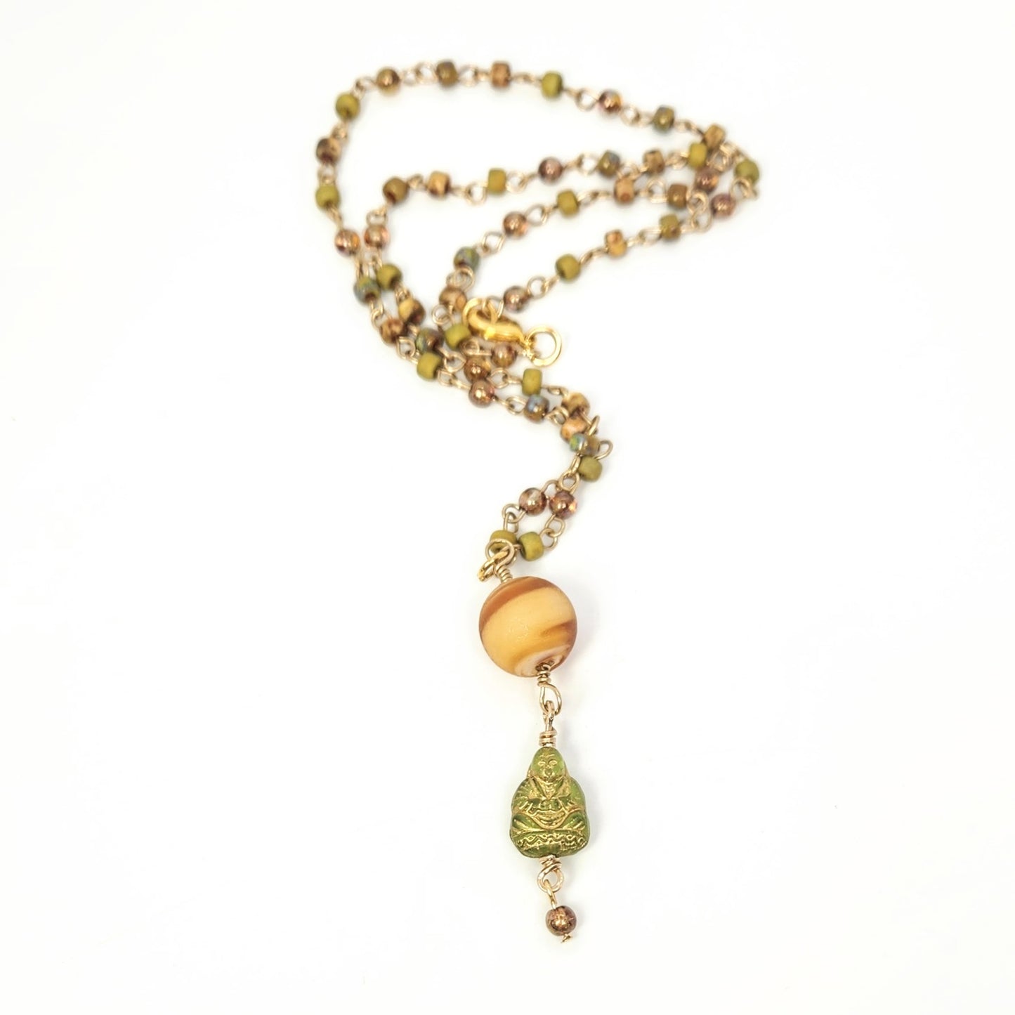 Single Sitting Buddha Pendant Necklace