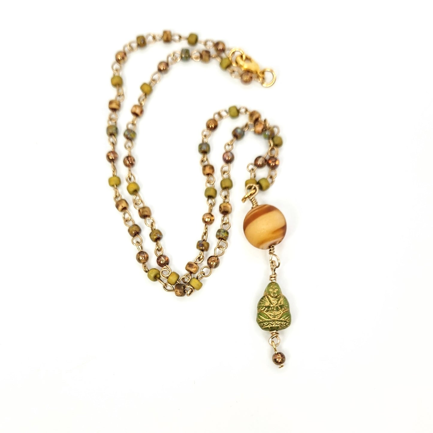 Single Sitting Buddha Pendant Necklace