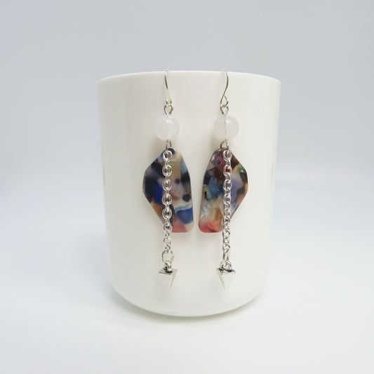 Freeform + Spike + Chain Earrings