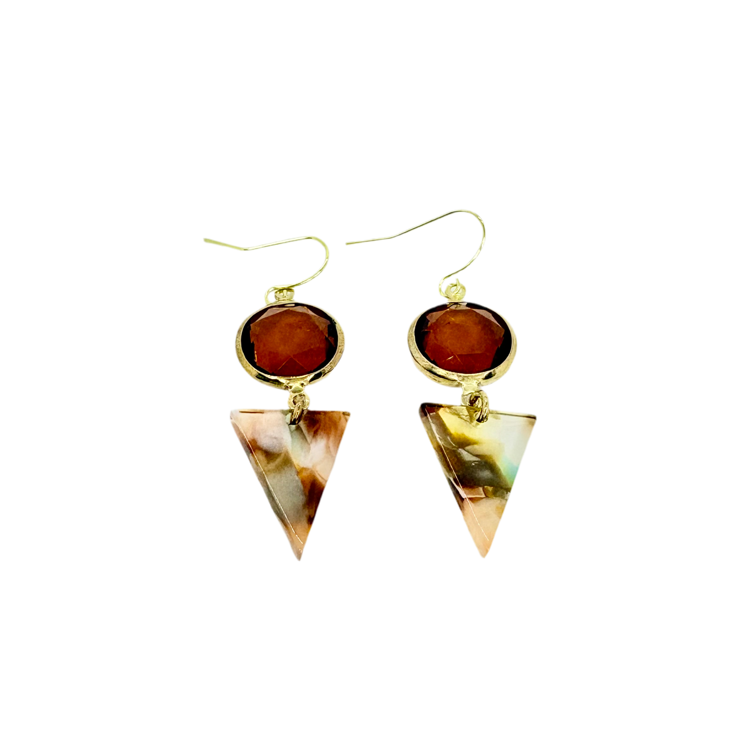 Drop Triangle Earrings