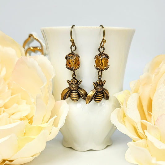 Bumble Bee + Honey Earrings