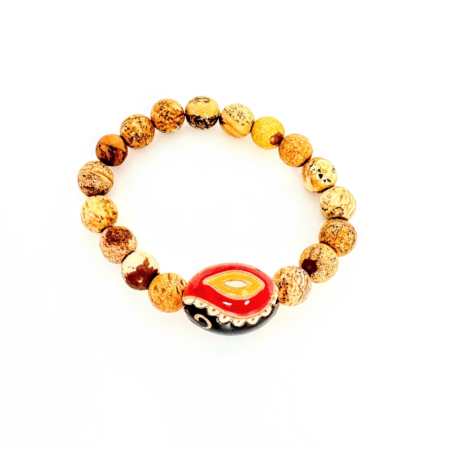 Paisley + Picture Jasper Bracelet