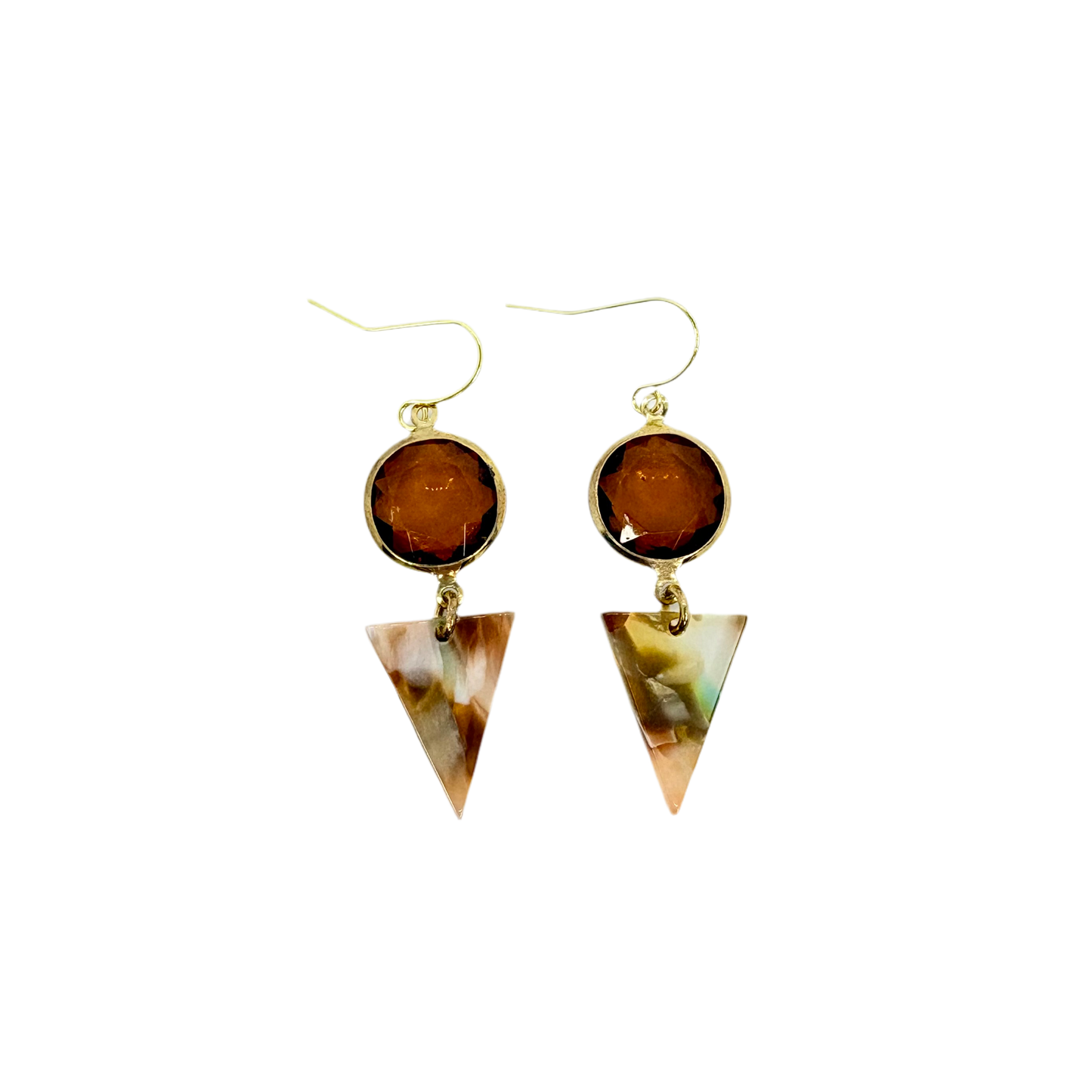 Drop Triangle Earrings