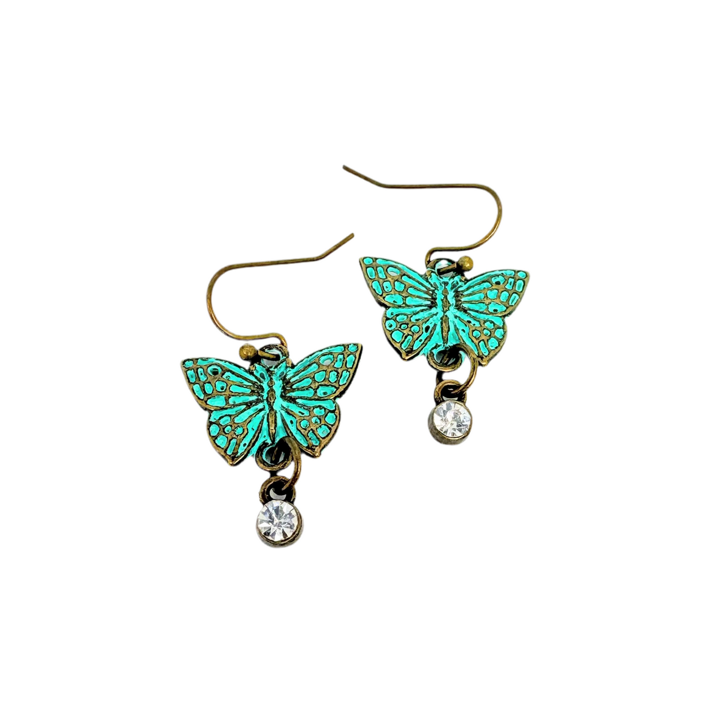 Patina Butterfly Earrings