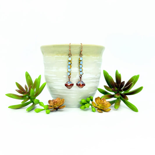 Blue + Saturn Blaze Earrings