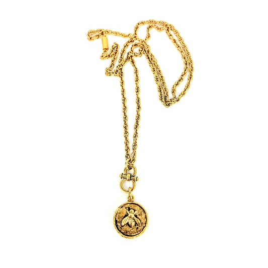 Bee Medallion Necklace