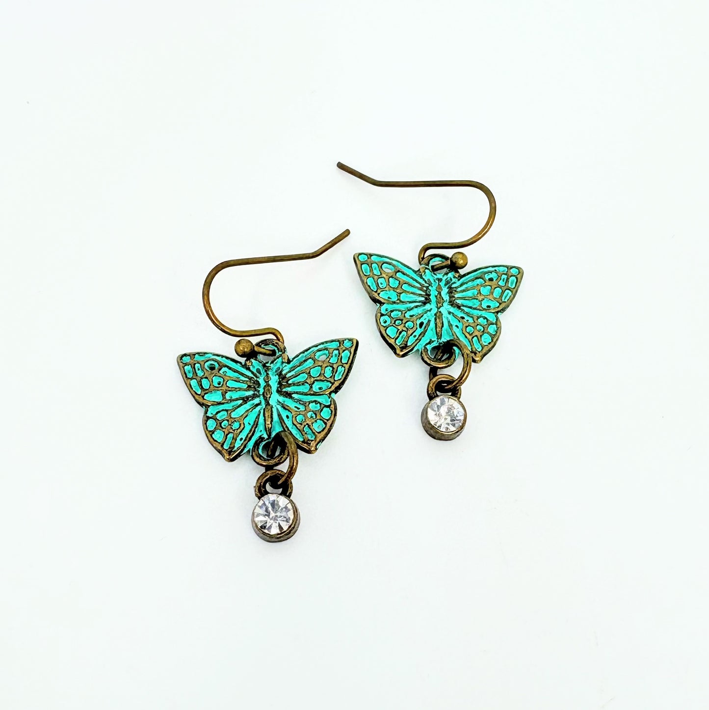 Patina Butterfly Earrings