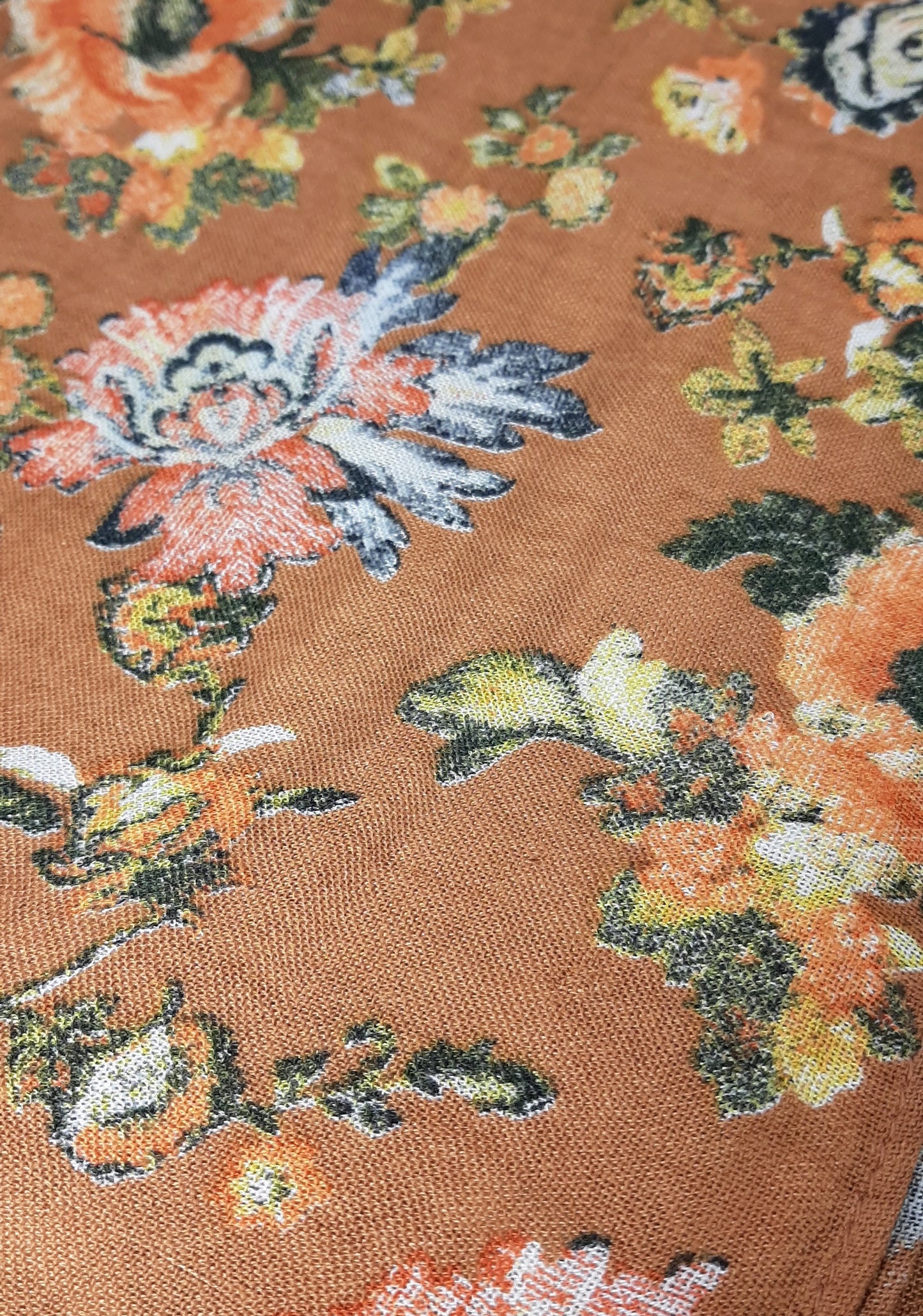 Kimono Soft Floral Rust