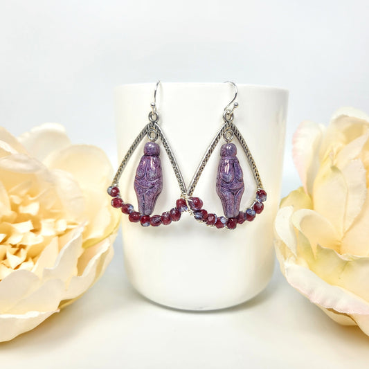 Goddess Within Earrings Lavender