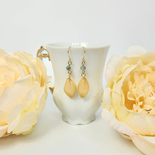 Latte Swirl Drop Earrings