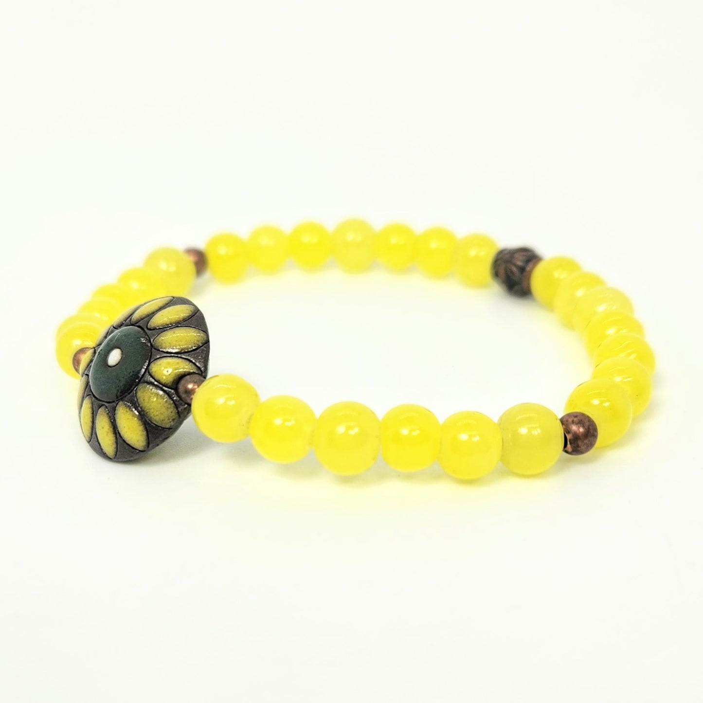 Daisy Sunshine Yellow Bracelet