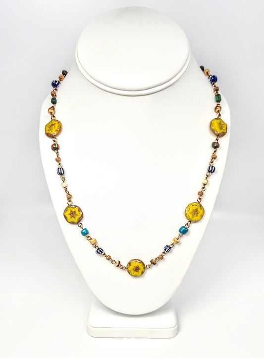 Star Czech Glass Necklace