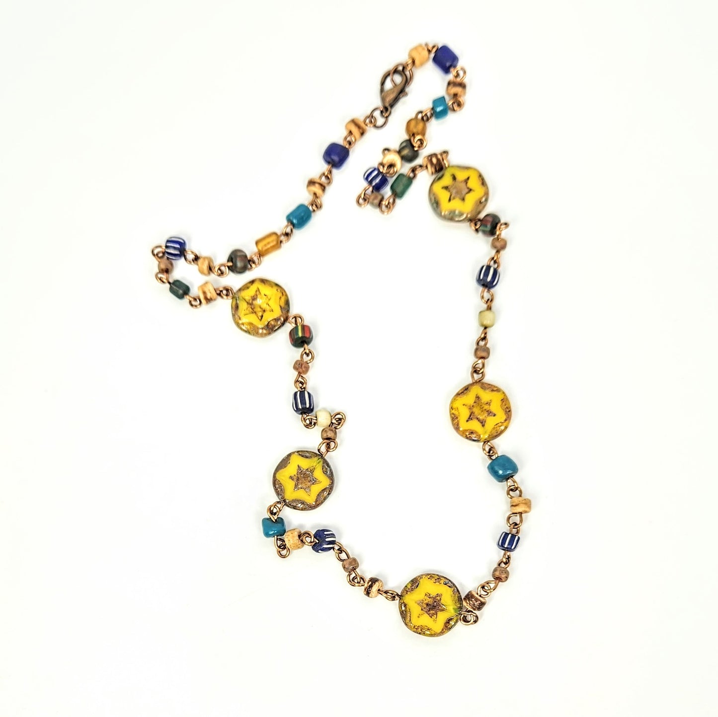 Star Czech Glass Necklace